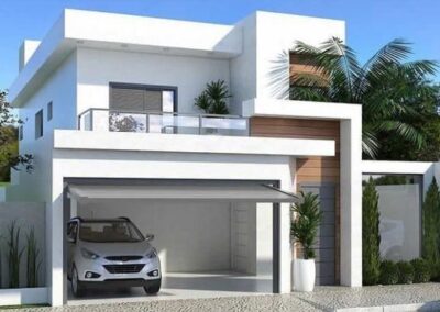 Planta 3 d com mezanino n a sala