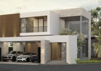 Fabricada moderna construída em alvenaria estrutural